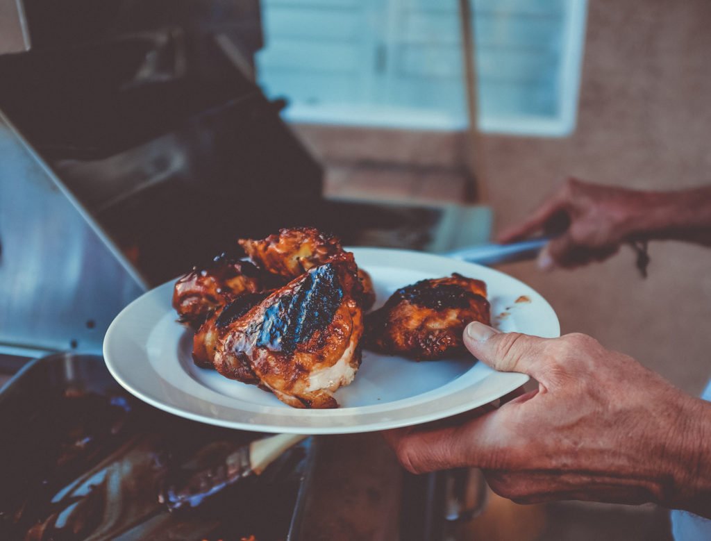 Easy grilled chicken thighs