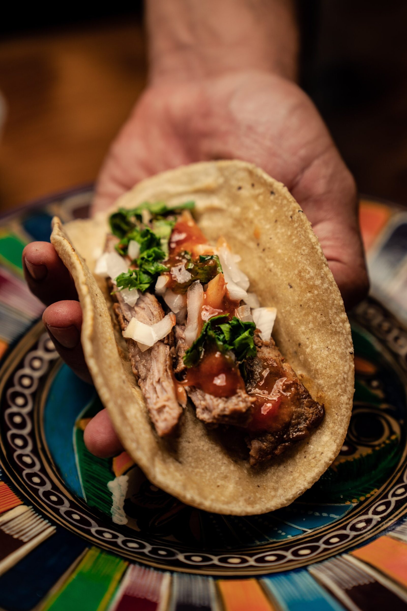 Featured Post Image - Beer Braised Smoked Pork Tacos